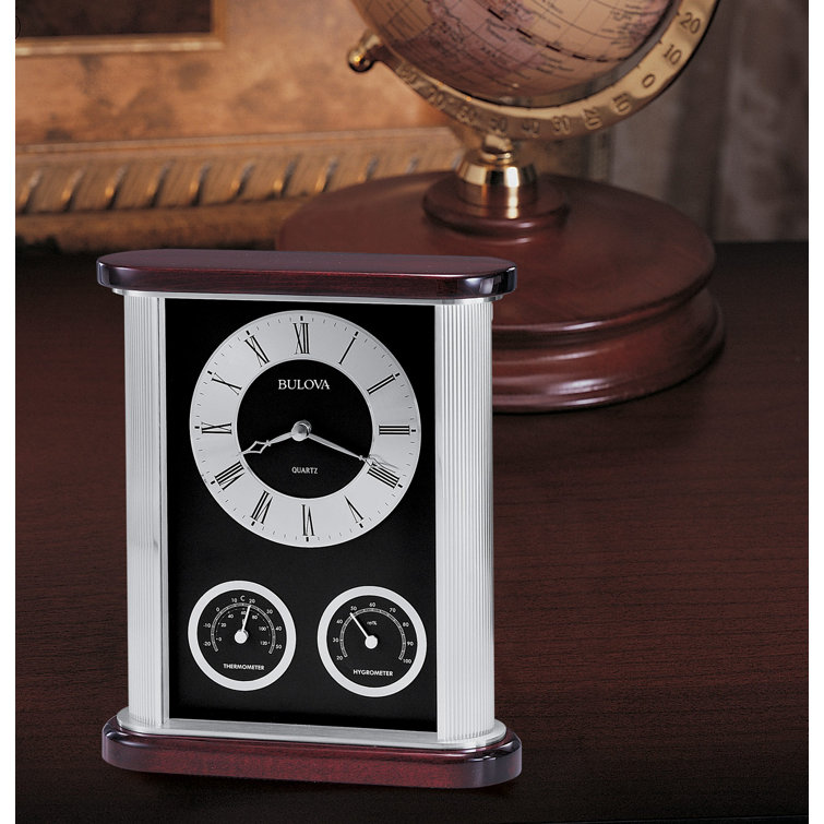 Bulova Analogue Quartz Tabletop Clock Wayfair Canada